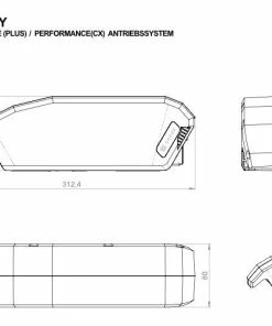 E-Bike Vision - EBV Batterie De Cadre Compatible Bosch Active (Plus) / Performance (CX) 36 V -Batteries VAE Soldes 540 3840x2160
