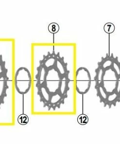 Shimano - Pignons Pour Cassette SLX CS-M7000 11 Vitesses