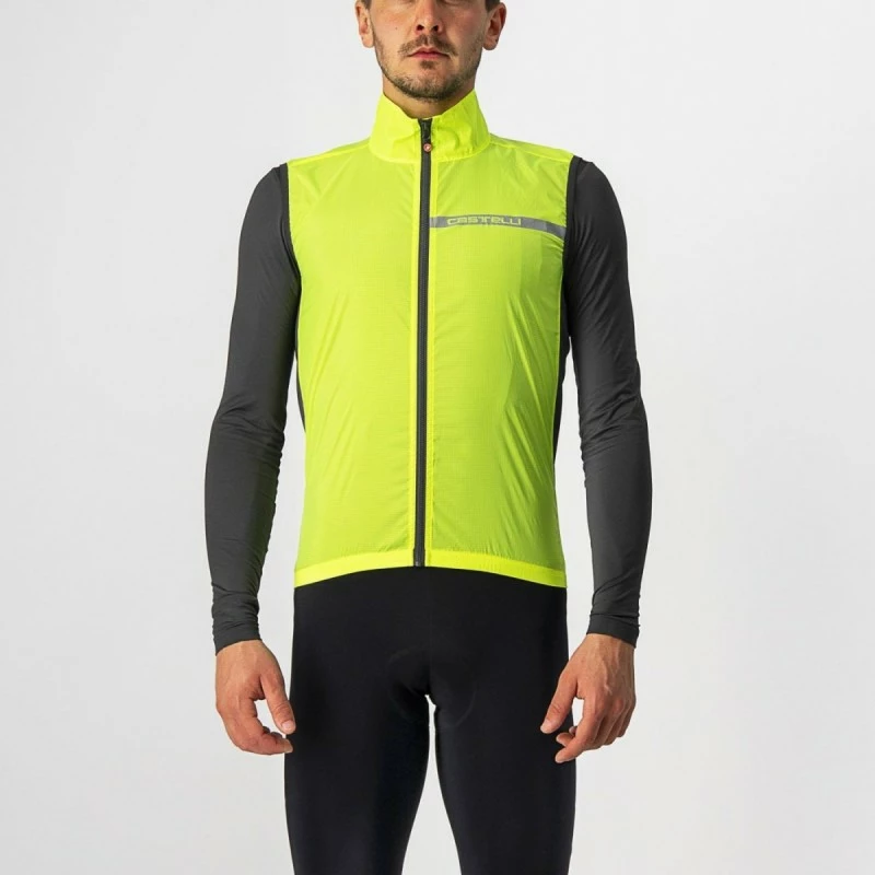 Gilet Coupe Vent Castelli Squadra Stretch - Homme 1 Gilet Coupe Vent Castelli Squadra Stretch - Homme