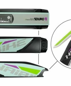 Haibike SDURO - Autocollants Pour Batterie De Cadre Yamaha -Batteries VAE Soldes haibike sduro autocollants pour batterie de cadre yamaha vert citron violet exemple 3840x2160