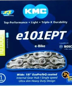 KMC - E101 EPT - Chaîne Pour Vélo électrique - 112 Mailllons