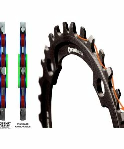 Praxis Works - Plateau VTT ERing Steel 104 Mm - Technologie Wave™ -Batteries VAE Soldes praxis works plateau ering steel 104mm wawe maillon 3840x2160