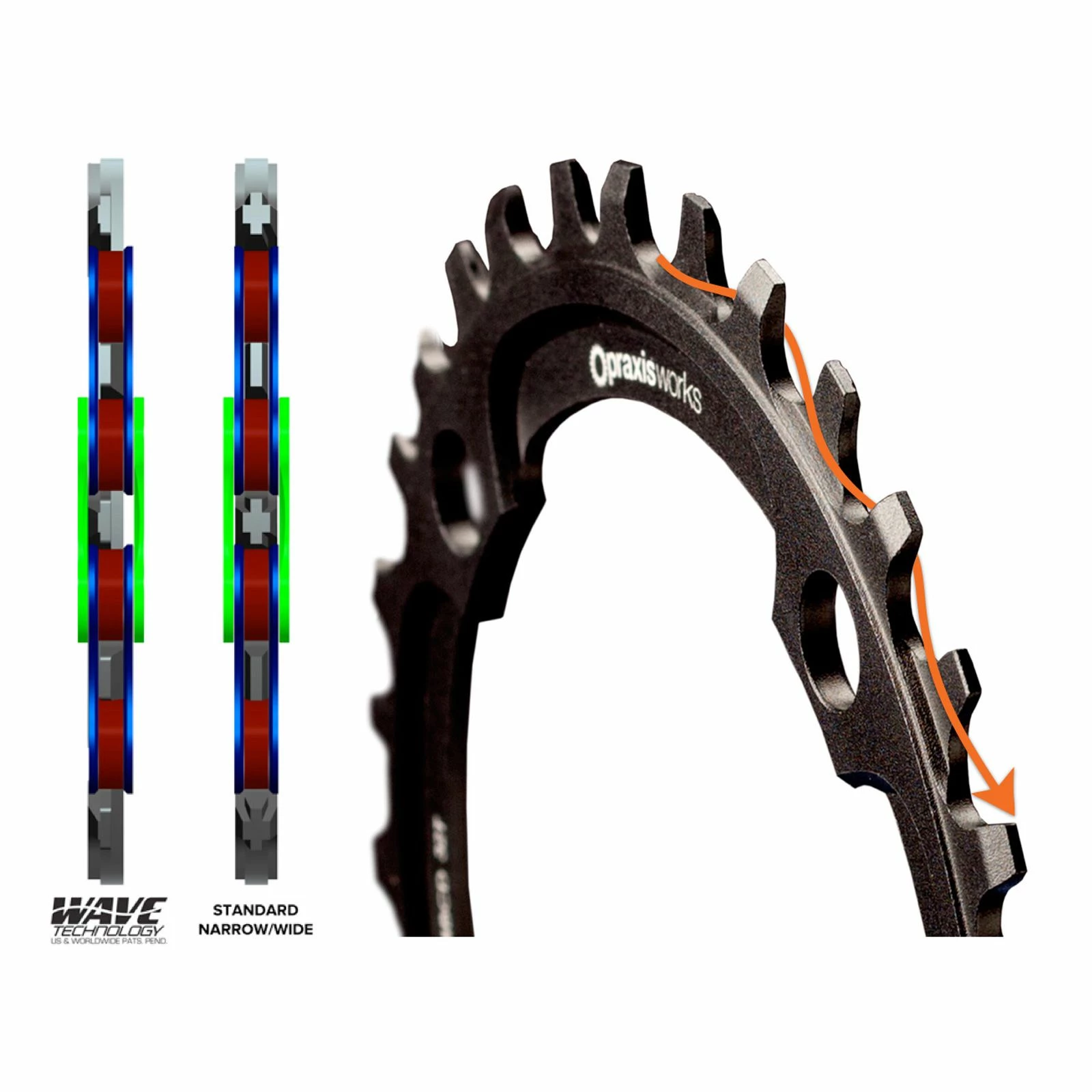 Praxis Works - Plateau VTT DM - Technologie Wave™ 104 Mm 3 Praxis Works - Plateau VTT DM - Technologie Wave™ 104 Mm – Image 3