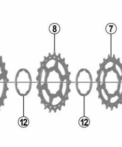 Shimano - Pignons Pour Cassette SLX CS-M7000 11 Vitesses