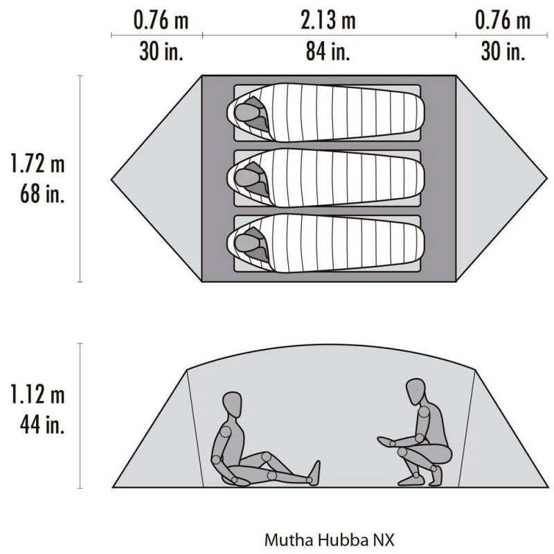 Tente MSR Mutha Hubba NX, 3 Places 5 Tente MSR Mutha Hubba NX, 3 Places – Image 5